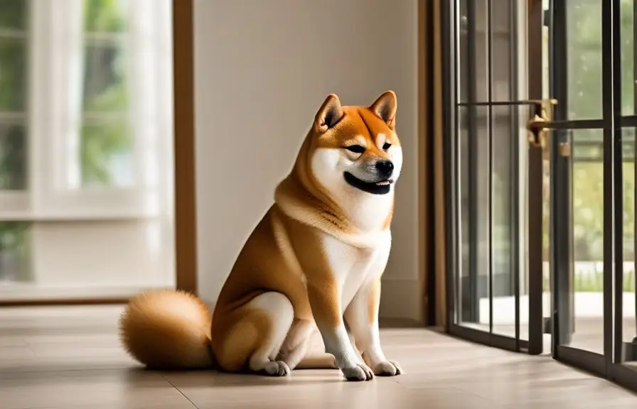Shiba Inu recibiendo cuidados de higiene y baño