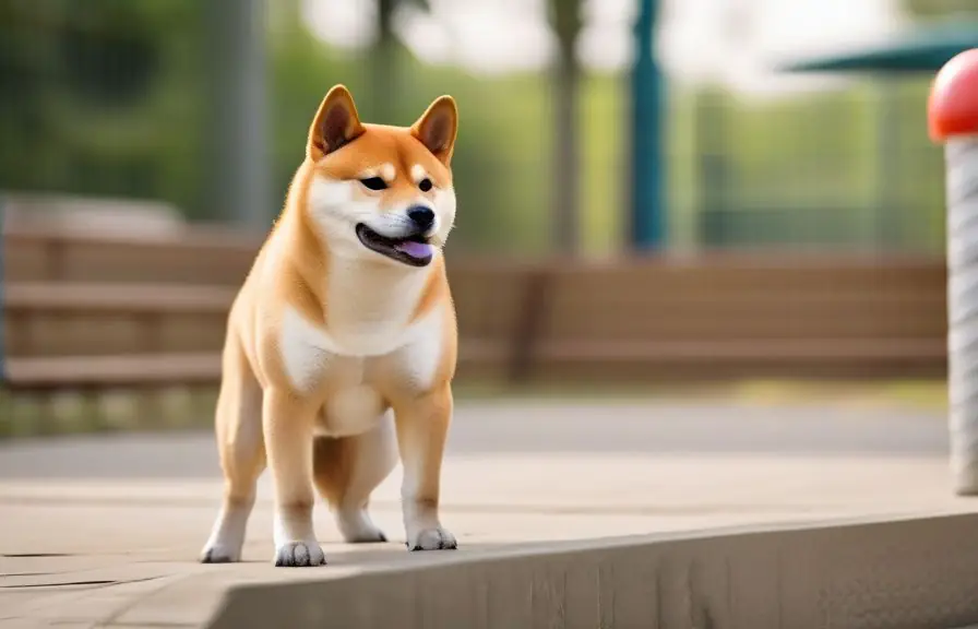 Shiba Inu en proceso de órdenes básicas