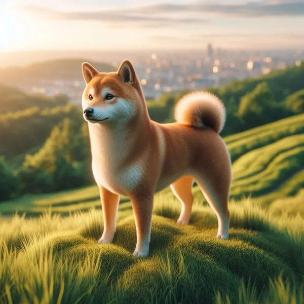 Shiba Inu descansando tranquilo en su espacio personal dentro del hogar